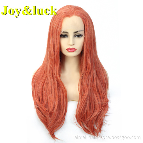 Lace Front Wholesale Prices Wig For Women Middle Part Cosplay Long Natural Water Wave Ombre Colors Synthetic Ladies Hair Wigs